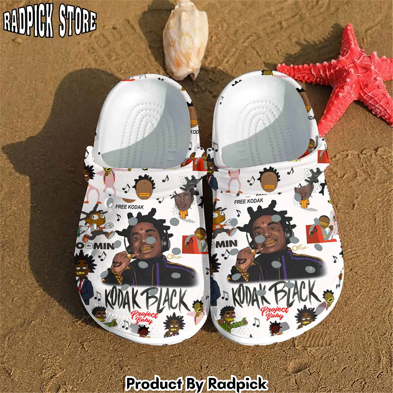 Radpick premium kodak black music clogs shoes comfortable for men women rp6522274
